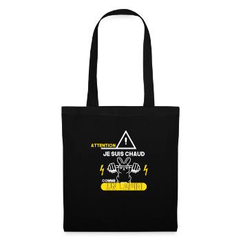Fitness Je suis Chaud comme un Lapin Cadeau Drôles - Sac en tissu - noir - Devant