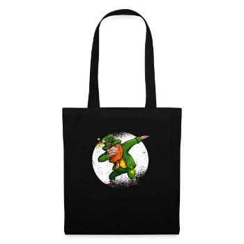 Dabbing Leprechaun St. Patrick’s Day Trèfle irlandais - Sac en tissu - noir - Devant