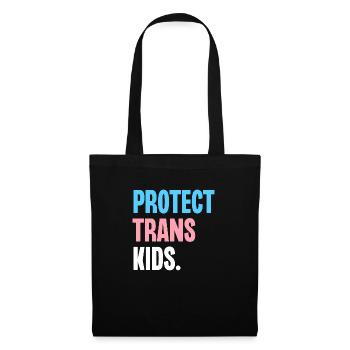 Protéger les enfants trans - Sac en tissu - noir - Devant