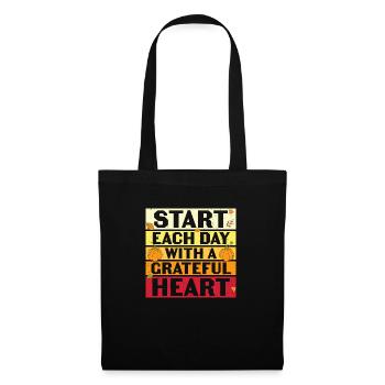 Start Each Day With A - Tote Bag - black - Front