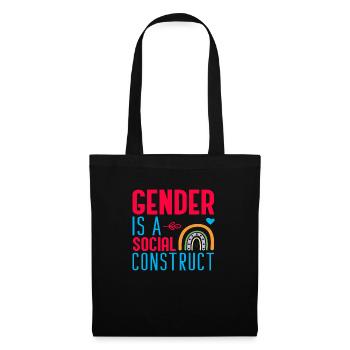 Gender is a Social Construct - Stoffbeutel - Schwarz - Vorne