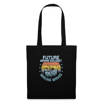 Future Marine Biologist Making Waves Ocean Student - Stoffbeutel - Schwarz - Vorne