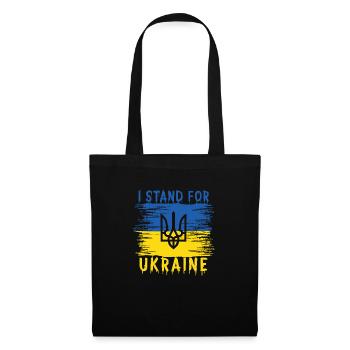 I Stand For Ukraine - Stoffbeutel - Schwarz - Vorne