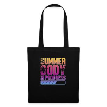 Sommer Body coole shirts ch / at - Stoffbeutel - Schwarz - Vorne
