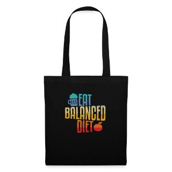 Eat Balanced Diet Apple And Beer - Tote Bag - black - Front