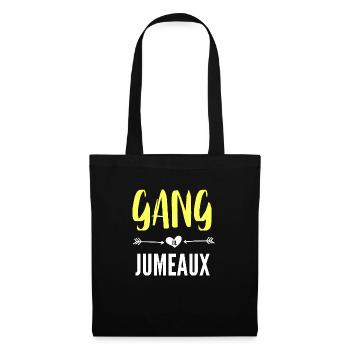 gang de jumeaux - Sac en tissu - noir - Devant