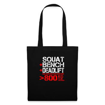 Powerlifting 800 kg Club Member - Tote Bag - black - Front