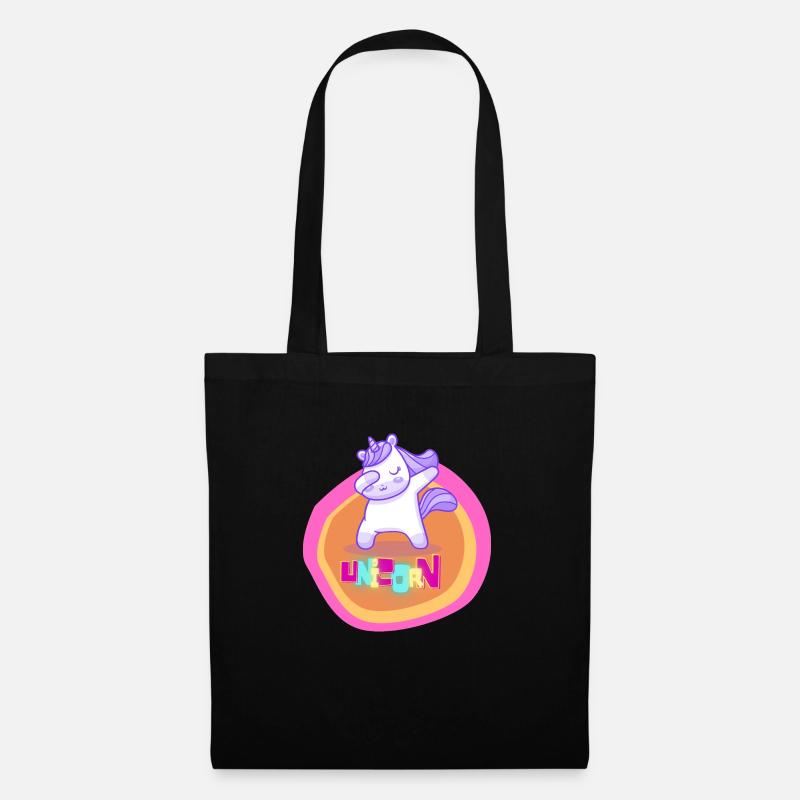 unicorn - Stoffbeutel - Schwarz