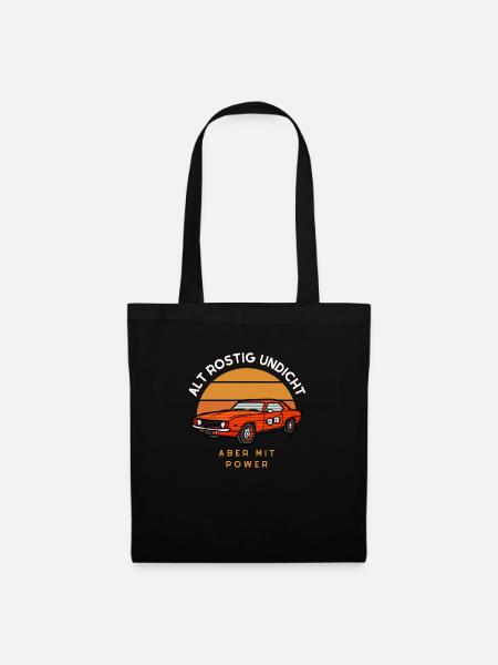 Alt Rostig Undicht Oldtimer Sportwagen Auto Tuning - Stoffbeutel - Schwarz