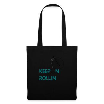 Keep On Rollin - Stoffbeutel - Schwarz - Vorne