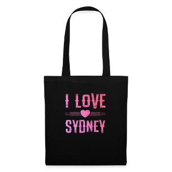J’aime Sydney - Sac en tissu - noir - Devant