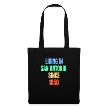 Retro Vintage Living in San Antonio since 1950 - Tote Bag - black - Front