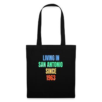 Retro Vintage Living in San Antonio since 1963 - Tote Bag - black - Front