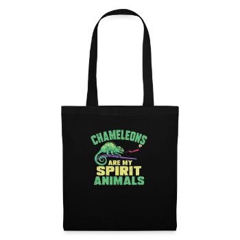 Herpétologiste des reptiles lézards caméléons - Sac en tissu - noir - Devant