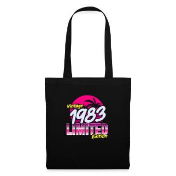 Anniversaire 1983 40e anniversaire Hommes et femmes - Sac en tissu - noir - Devant