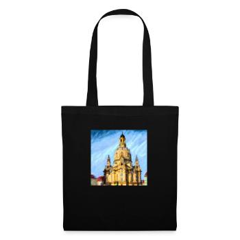 Frauenkirche Dresden - Local AI Art #1019 - Tote Bag - black - Front