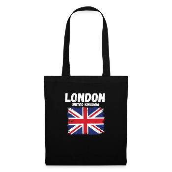 Vintage London England funny quote Kingdom Souv - Tote Bag - black - Front