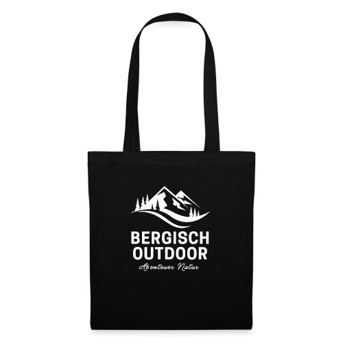 Bergisch Outdoor Logo White - Stoffbeutel