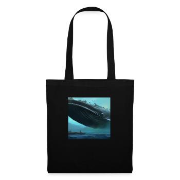 Whale floating in the sky - Tote Bag - black - Front