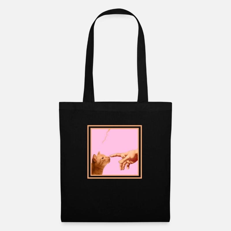 Chat - Sac en tissu - noir