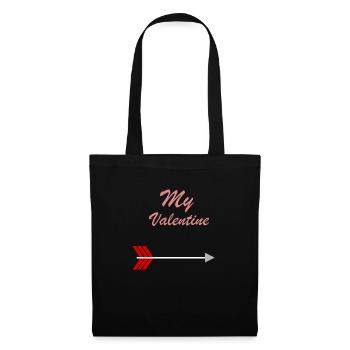 My Valentine rose Design - Tote Bag - black - Front