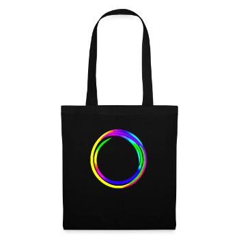 Rainbow dégradé coloré cool rétro tendance Art 4 - Sac en tissu - noir - Devant