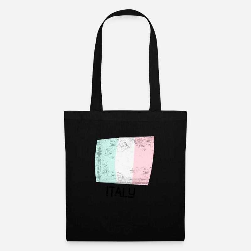 Italy Retro - Stoffbeutel - Schwarz