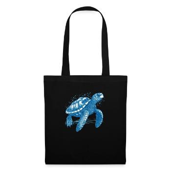 Turtle swimming freely in the sea - Tote Bag - black - Front