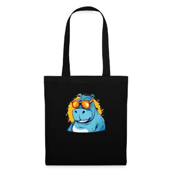 Bob l'hippopotame - Sac en tissu - noir - Devant