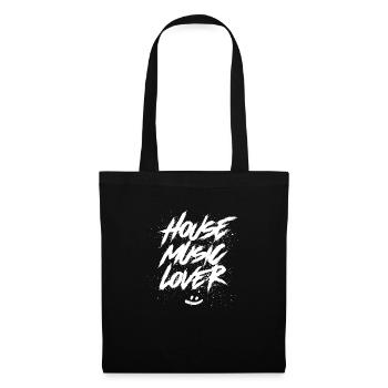 House Music Lover - Stoffbeutel - Schwarz - Vorne