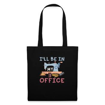 I'll Be In My Office Crafting Sewing Machine - Tote Bag - black - Front
