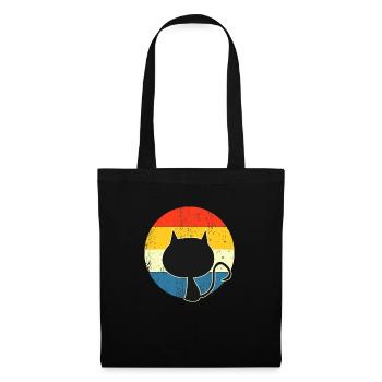 cat vintage sunset for cat lovers - Tote Bag - black - Front