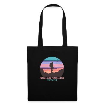 Travel far travel wide and find yourself - Tote Bag - black - Front