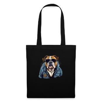 Urban Bulldog: Streetwise Bulldog Vibes - Sac en tissu - noir - Devant