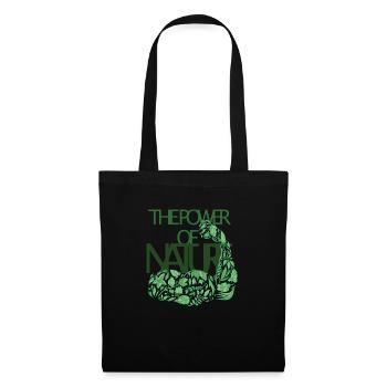 Power of Nature / Cooles Design - Stoffbeutel - Schwarz - Vorne