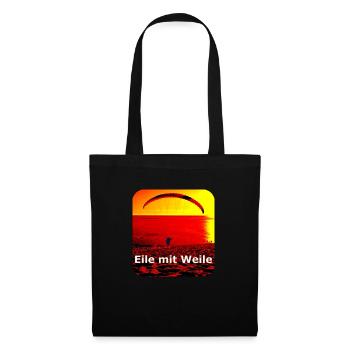 Eile mit weile - Sac en tissu - noir - Devant