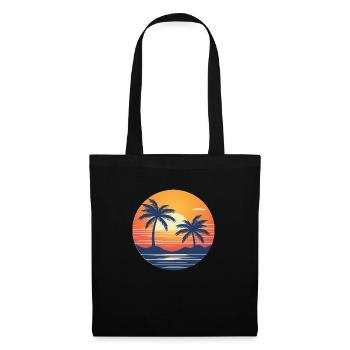 Miami sunset - Tote Bag - black - Front