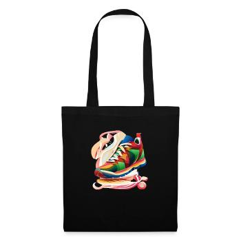 Baskets colorées - Sac en tissu - noir - Devant