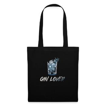 Amateur de gin, boire un verre est toujours bon - Sac en tissu - noir - Devant