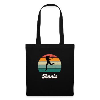 Retro Tennis Legend - Tote Bag - black - Front