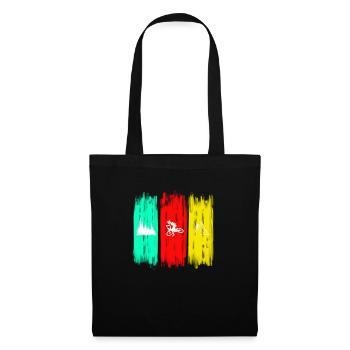 MTB lifestyle - whips, forest, mountains - Tote Bag - black - Front
