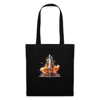 Launching rocket - Tote Bag - black - Front