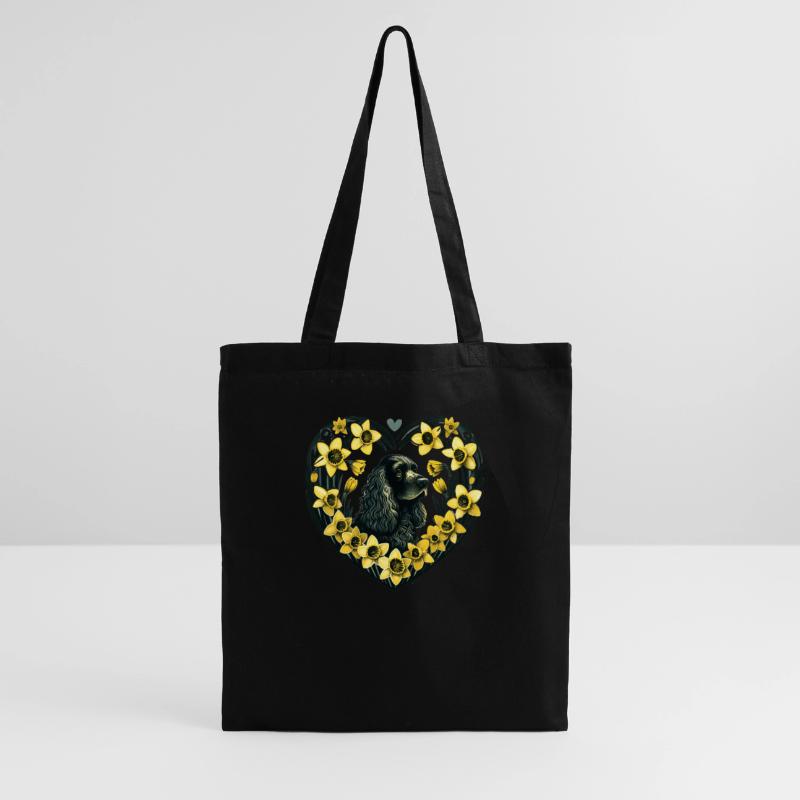 Cocker noir Sac en tissu