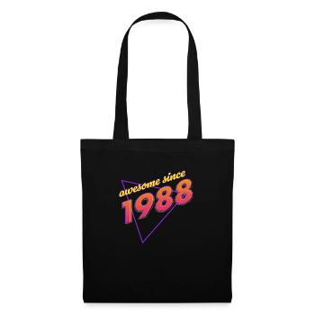 Rétro - Awesome since 1988 - Sac en tissu - noir - Devant
