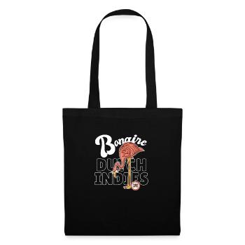 Bonaire - Dutch Indies - Caribbean - Flamingo - Tote Bag - black - Front