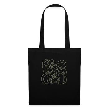 Pumpkin Pumpkin Lineart Green - Tote Bag - black - Front