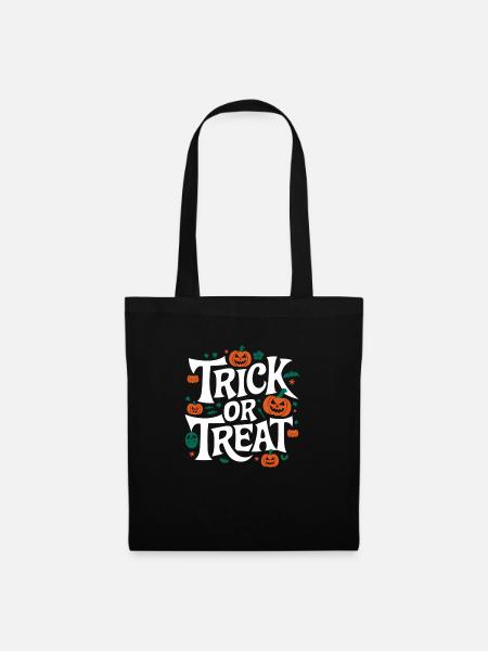 Trick or Treat - Stoffbeutel - Schwarz