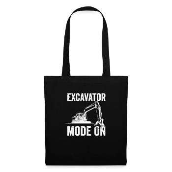 Ouvrier du bâtiment excavatrice - Sac en tissu - noir - Devant