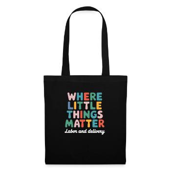 Care with heart and passion - Tote Bag - black - Front