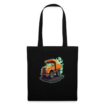 Spooky Construction Trucks Halloween Costume - Tote Bag - black - Front